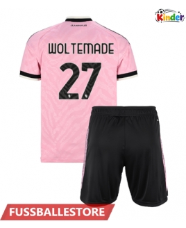 Günstige Juventus Nick Woltemade #27 Auswärts Trikotsatzt Kinder 2026-27 Kurzarm (+ Kurze Hosen)